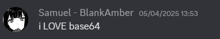 I love Base64 - BlankAmber